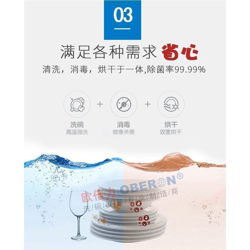 央厨网-欧倍力中央厨房全自动洗碗机 食堂洗碗机价格